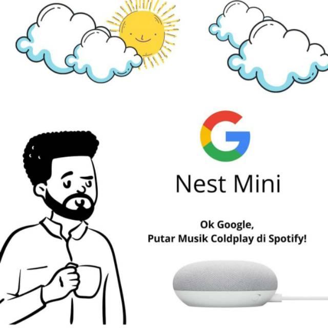 Google Nest Mini Garansi Resmi Paling Murah Shopee Indonesia Dengarkan musik favorit anda dengan aplikasi pemutar musik nomor 1. google nest mini garansi resmi paling murah