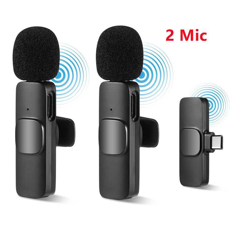 ORIGINAL Mic HP Mic external hp Wireless Lavalier Lapel System USB Type C 2 Microphone Microfon HP microphone wireless hp mic wireless hp mic untuk hp mikrofon hp mic eksternal hp microphone vlog hp dual mic ONEDERY Murah original 7RCS5XBK