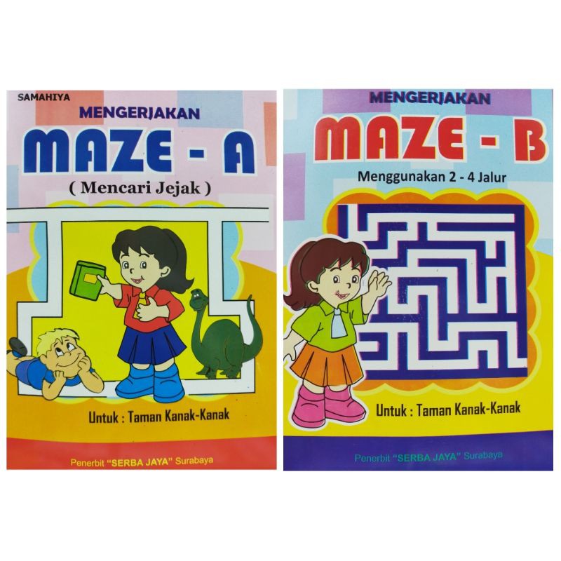 Buku Mengerjakan Maze / Buku Mencari Jejak - SERBA JAYA