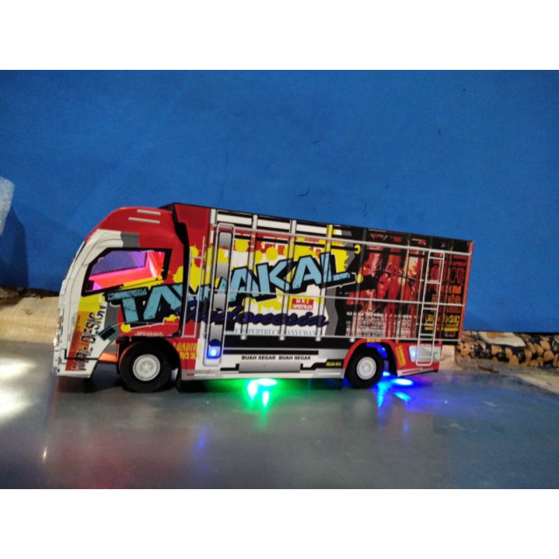 Miniatur truk Tawakal oleng full lampu Shopee Indonesia