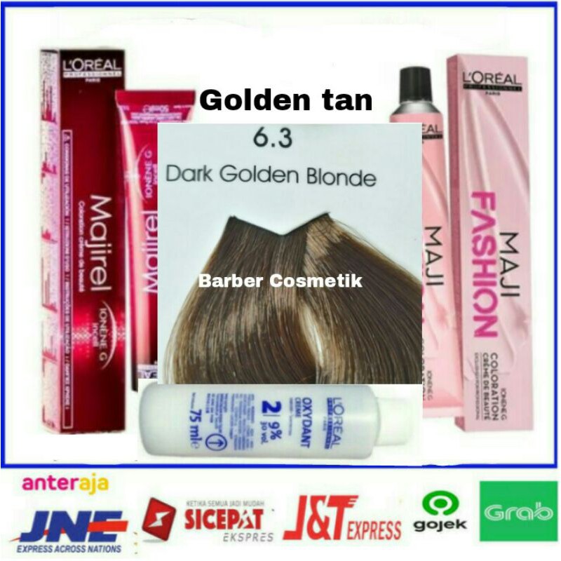 cat rambut loreal majirel majifashion 6.3 + oxydant cat rambut loreal