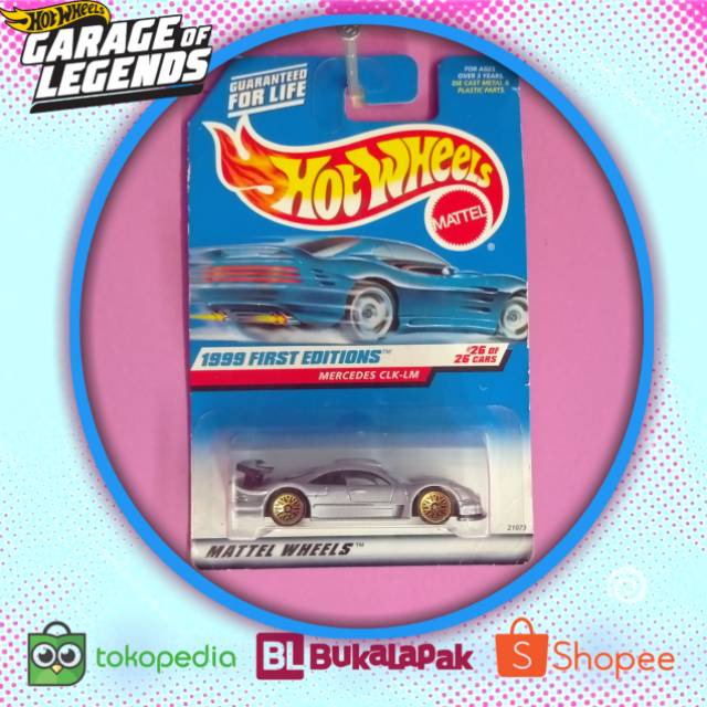 Hot Wheels Mercedes CLK LM US card