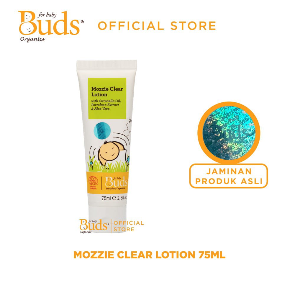 BUDS EVERYDAY ORGANICS MOZZIE CLEAR LOTION 75ML / CREAM BAYI GIGIT NYAMUK