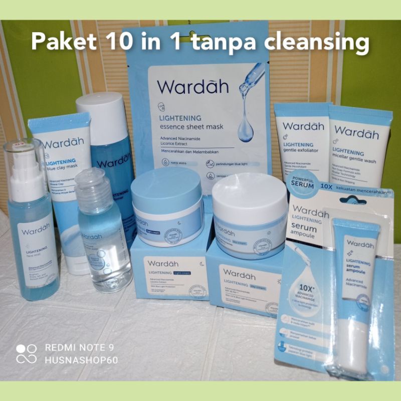 Free Bubble Wrap Paket Wardah Lightening 11 in 1/Paket Wardah Lengkap Original Murah