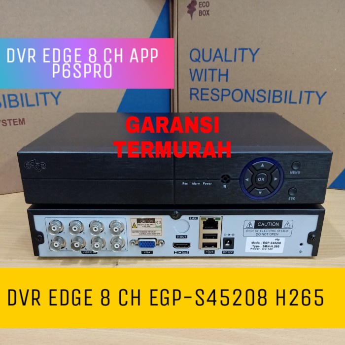 NEW DVR EDGE 8CH SUPPORT 5MP 5 IN 1