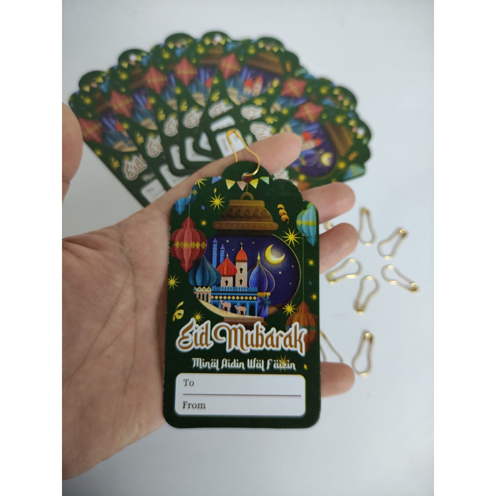 Hang tag lebaran / hang tag idul fitri / thanks card lebaran / kartu ucapan lebaran / kartu parcel