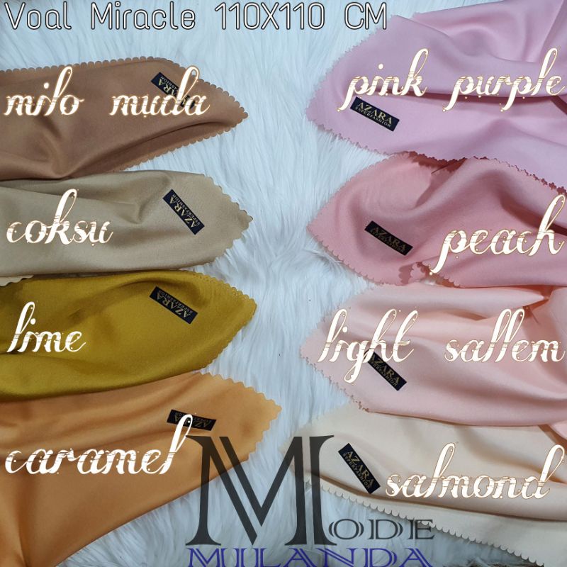 Azara Hijab Segiempat Voal Miracle Lacer Cut Oskara Masahi 110X110 CM