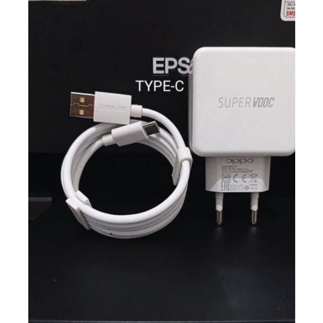 Charger Oppo Tipe-C Original100% VOOC Fast Charging/Charger Oppo FindX A5 2020 A9 2020 Reno2 Reno 2F