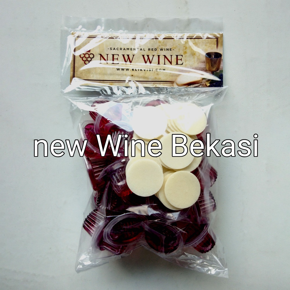 

Anggur perjamuan kudus cup + hosti New wine isi 25 cup + hosti