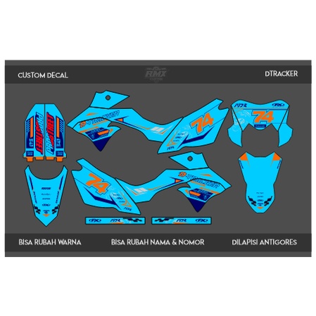 DECAL DTRACKER FULLBODY (015) DEKAL STIKER DTRACKER 150 SE/NEW 2016 2017 2018 2019 2020 2021 2022 HI