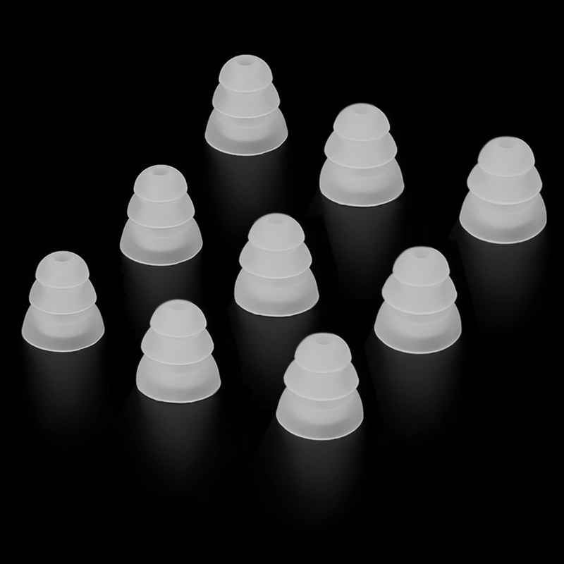 2 Pcs / 1 Pasang Earpads Bahan Silikon Untuk Earphone In Ear