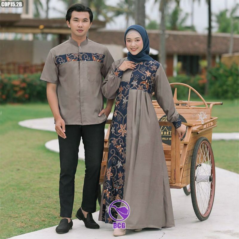 Batik Couple //M.L.XL.XXL Sarimbit Batik Hem Koko Katun Exlusive • Seragaman