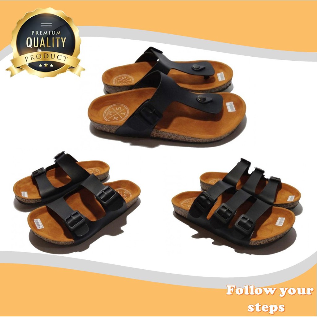 Sendal Jepit Pria Dewasa Sandal Slide Kulit Casual Classic Santai Outdoor Premium Quality