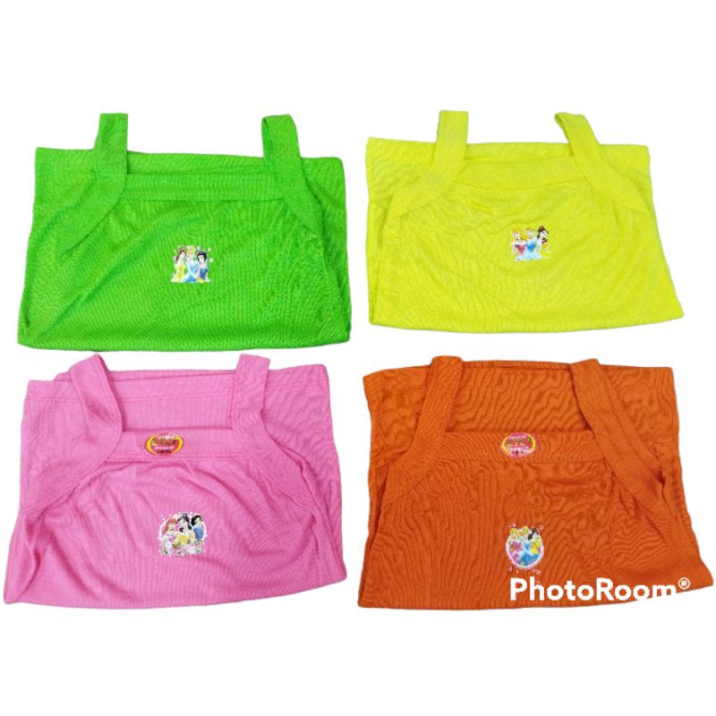 singlet anak perempuan sablon karakter kartun bahan adem