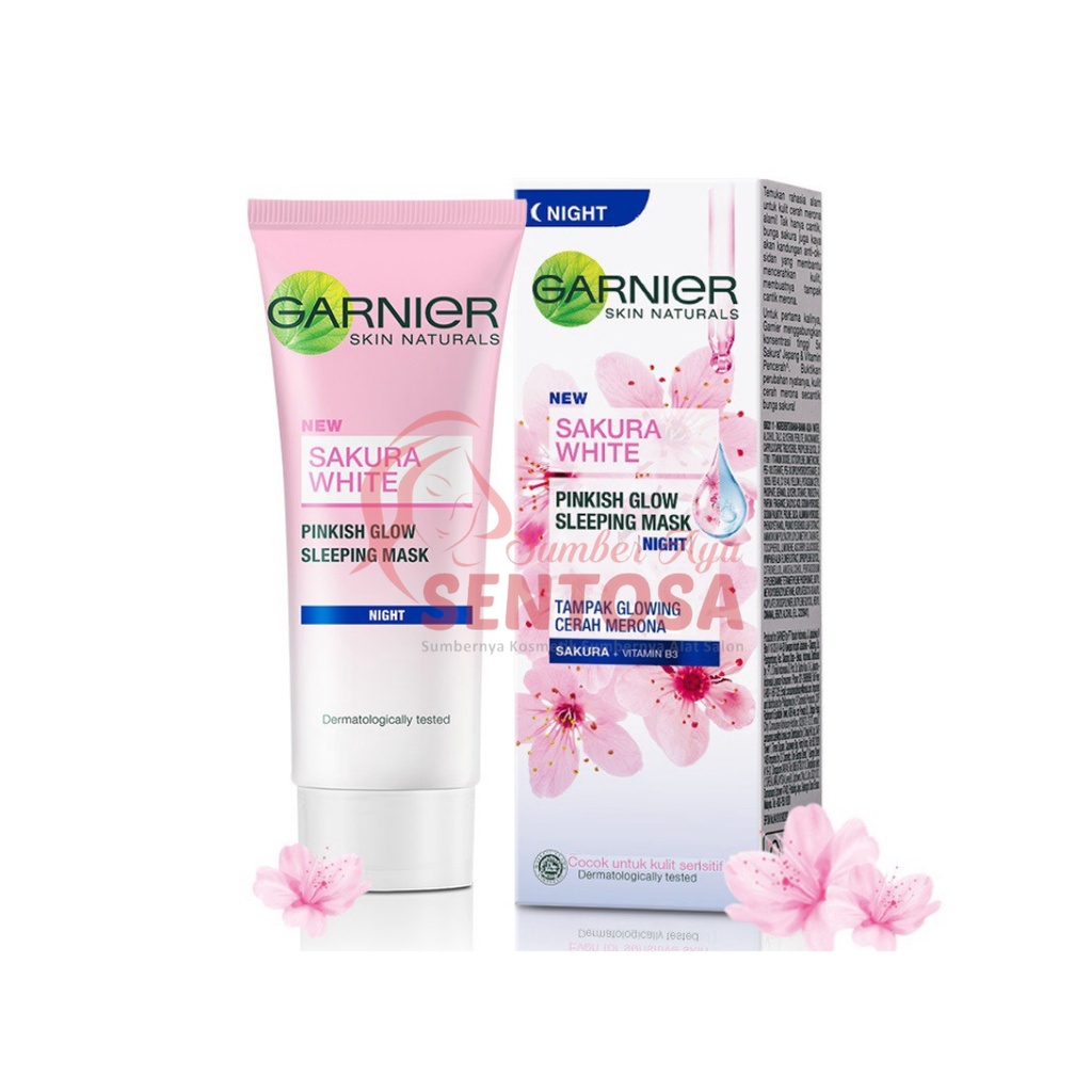 GARNIER SAKURA WHITE PINKISH GLOW SLEEPING MASK (NIGHT)  20 ML