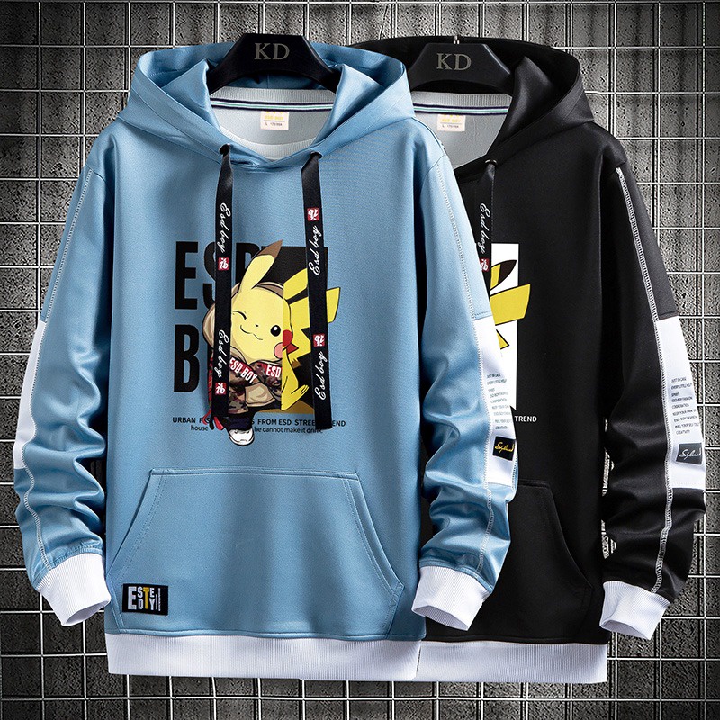 Hoodie Pria Motif Pikachu Esdboy (A428-1-WY8371)