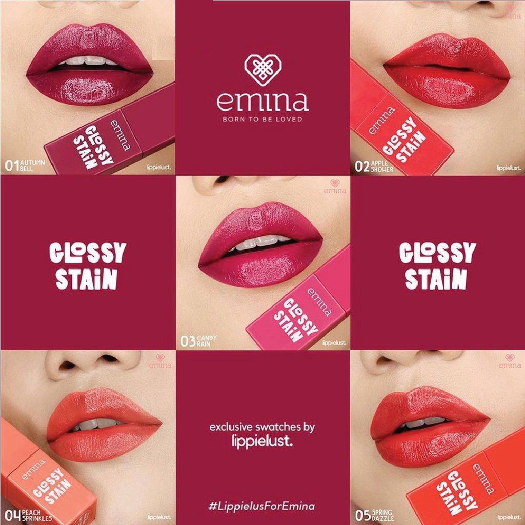 Fashion Fair - Emina Glossy Stain 3g | Emina Lip Tint Gloss 3g