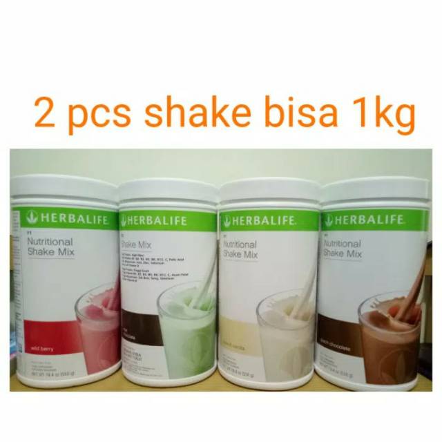 Herbalife Herbalife Shake Mix Rasa Coklat Vanilla Berry Shopee Indonesia