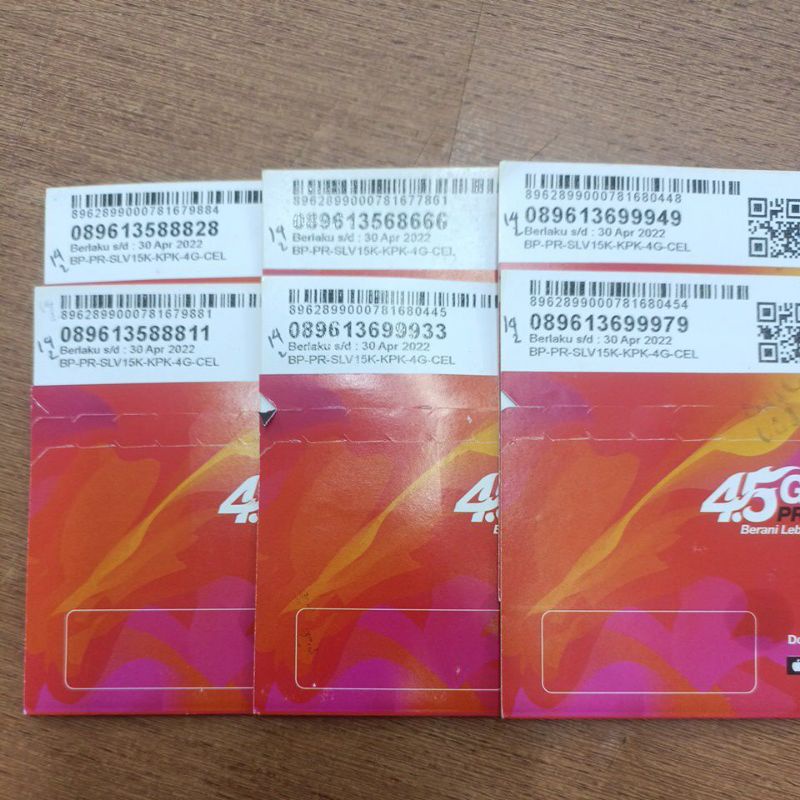Perdana 3 super cantik tri/ three triple kembar kartu 4G