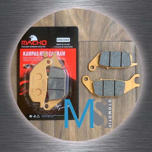 Discpad / Diskpad / Kampas Rem Belakang  Suzuki Satria FU 150 / Honda Supra X 125 Injeksi / CS1 - MS Otomotif