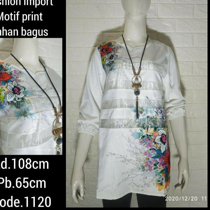 ✬ BLOUSE IMPORT WANITA MOTIF BUNGA ❀