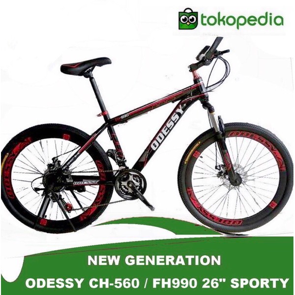 Sepeda MTB 26 Odessy CH-560 Kualitas Orignal &amp; Terbaik