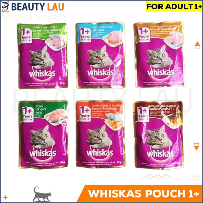 WHISKAS ADULT POUCH 80GR WISKAS CAT WET FOOD ADULT MAKANAN BASAH KUCING ORIGINAL BERKUALITAS