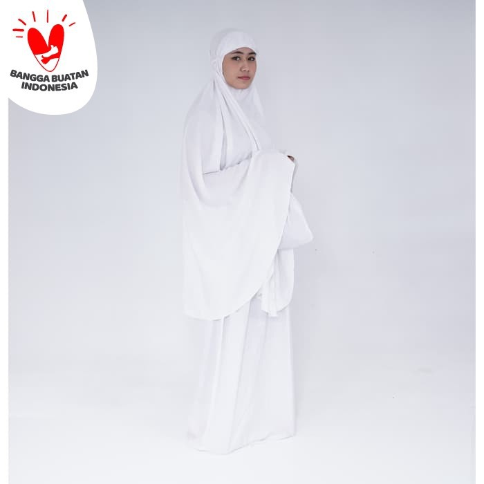 Mukena bali polos warna alesy 01