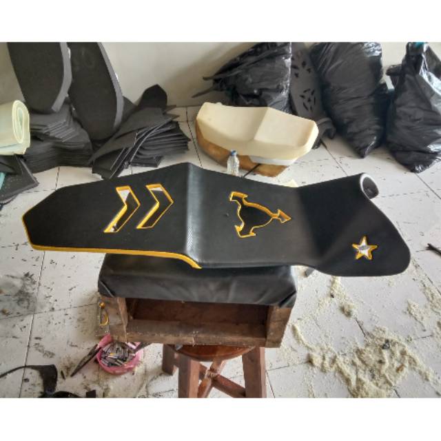 Jok vixion new nva nvl jok slim variasi lubang