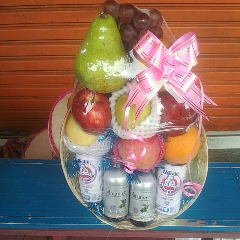 

parcel buah segar plus minuman