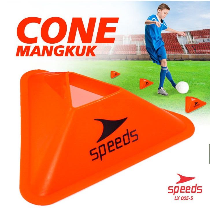 Cone segitiga Alat Olahraga Latihan Kun Mangkok Marker Sports Terbaru 005-5 1 set isi 1 pcs