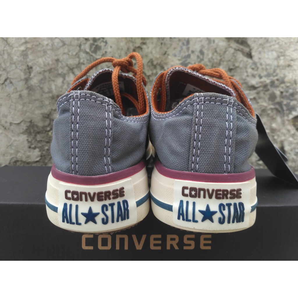 sneakers pria casual chuck taylor all star peached grey pria wanita made in vietnam