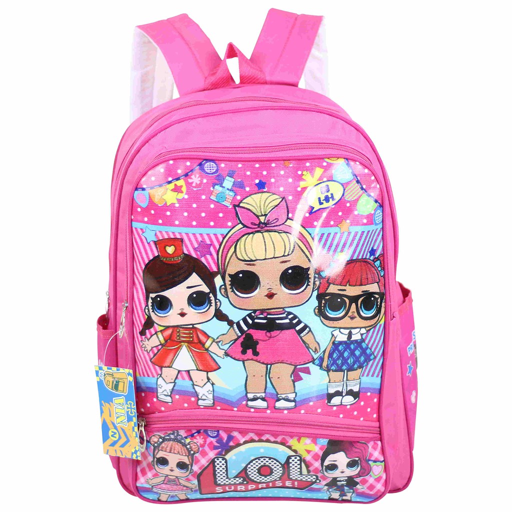 Tas Ransel Anak Paud TK LOL Pink Cantik Tas Sekolah Piknik Bagus Cocok Untuk Kado