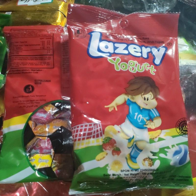 lazery yogurt kembang gula lunak aneka rasa