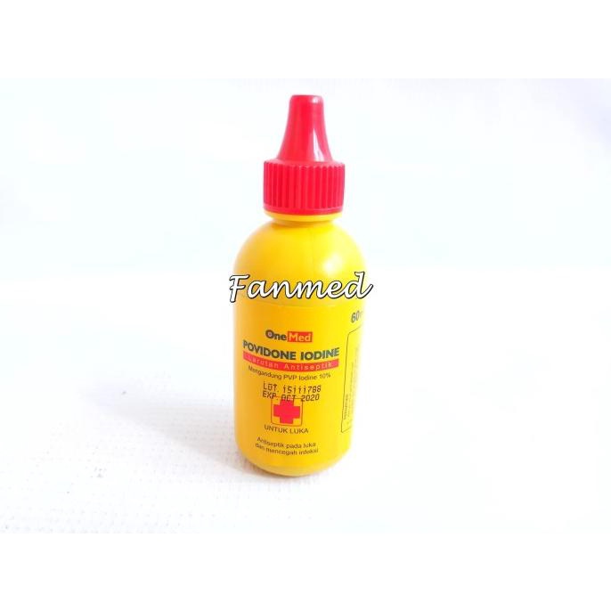 Encodine larutan antiseptik obat luka Betadine Povidone lodine 60ml cc