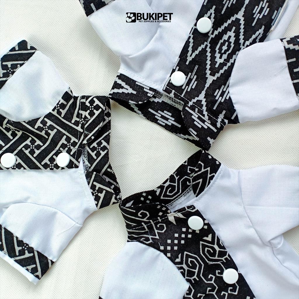 baju kucing anjing kelinci monyet lucu aksesoris hewan kecil - ETHNIC KOKO SHIRT