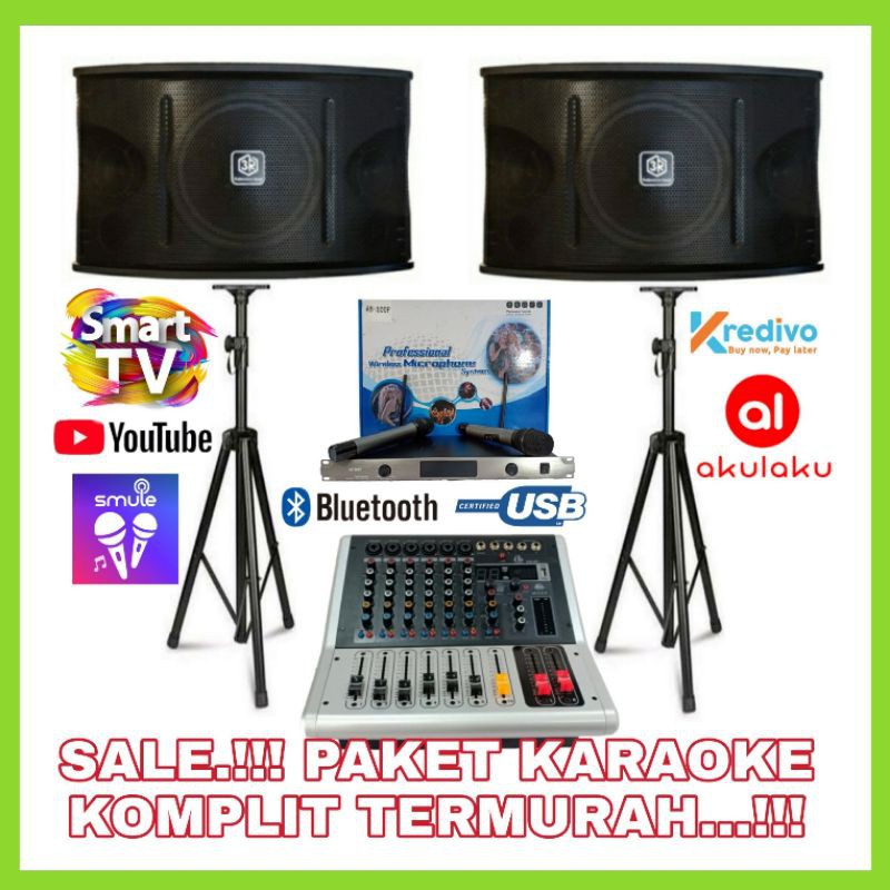 Paket Karaoke Power Mixer Audiobulls Suara Smart Tv Karaoke Youtube