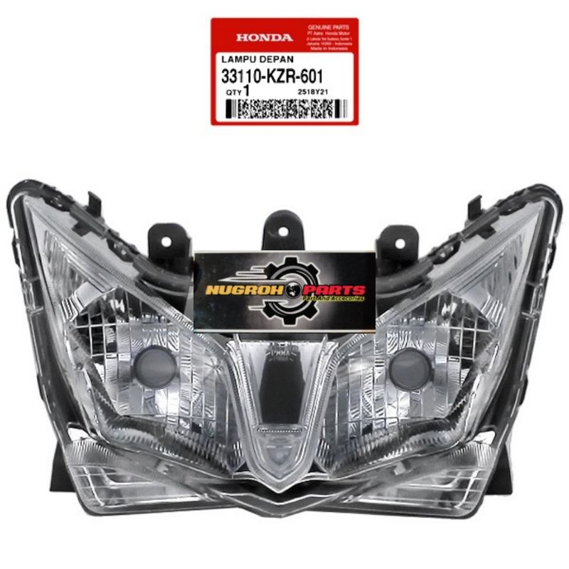 Headlamp Lampu Depan Vario 125 fi Esp Reflektor Original Honda 33110-KZR-601