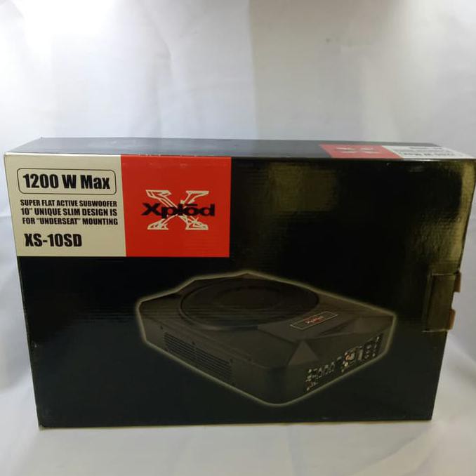 bass tube slim / subwoofer kolong aktif xplod xs 10 sd