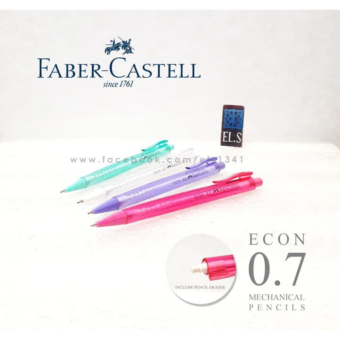 

OPEN SALE FABER CASTELL ECON 0.7 MECHANICAL PENCIL (PENSIL MEKANIK)