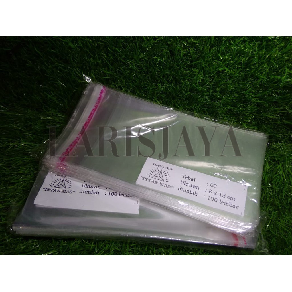 

MURAH NIH!!! Plastik OPP 8 X 13 cm Seal/Lem