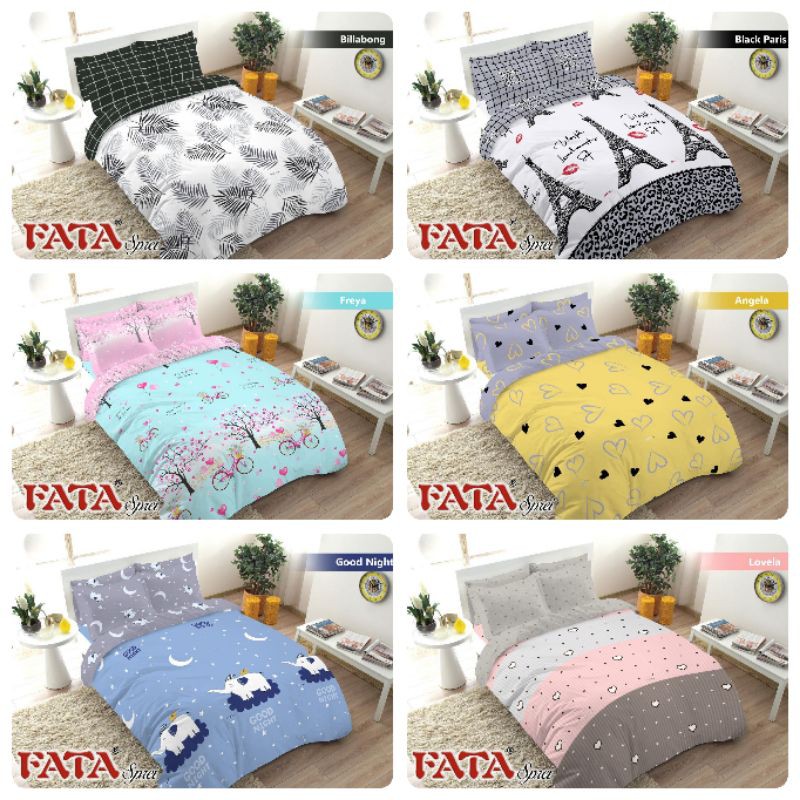 Fata Bed Cover Signature Single Minimalise Ukuran 120x200 No 3 Bed Cover Only Shopee Indonesia