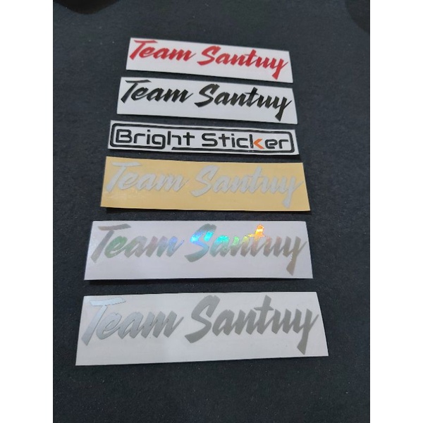 STICKER TEAM SANTUY CUTTING