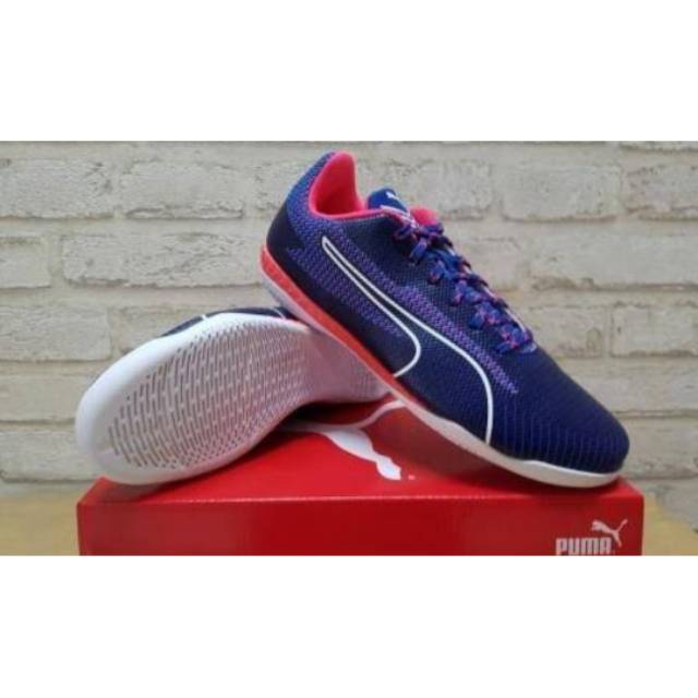 sepatu futsal PUMA 365 IGNITE blue/white/plasma blue