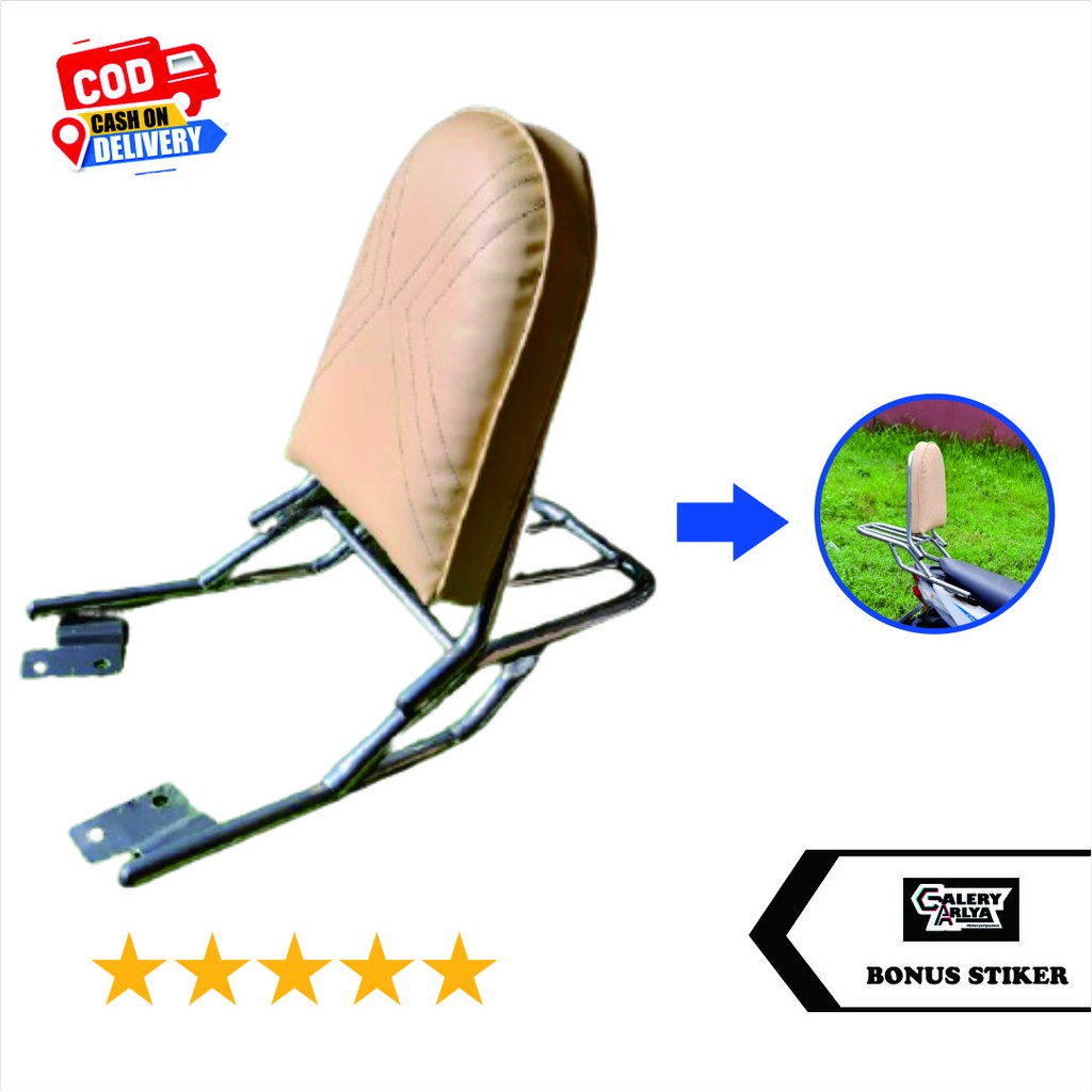 Behel box belakang plus sandaran beat street crome