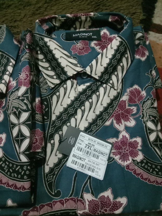 Maginot Kemeja Batik Pria Sadewa-ss Lengan Pendek