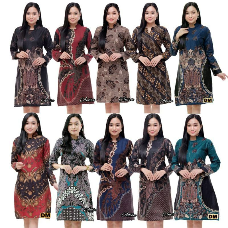 (bayar dirumah)TUNIK BATIK  SHIBORI JUMPUTAN TERBARIU size S_3L  /HRB026 YELBOR