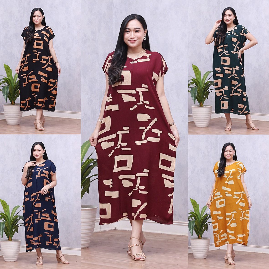 Grosir Baju Pakaian Daster Dress Homedress Batik Jumbo Wanita kekinian Murah Ibu Ibuk Ibu2 Menyusui 