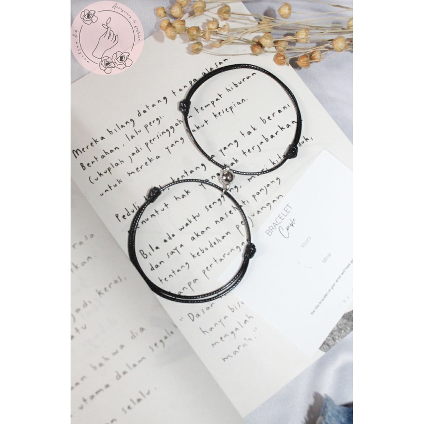 gelang couple / gelang magnet / gelang tali Korea  / kado pasangan / kado sahabat❤️
