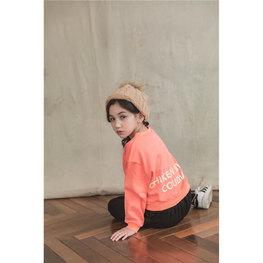 KALILA - ORANGE CHIKEN WINGS Sweater Anak Perempuan 1-5 Tahun | Sweater Anak Cewek